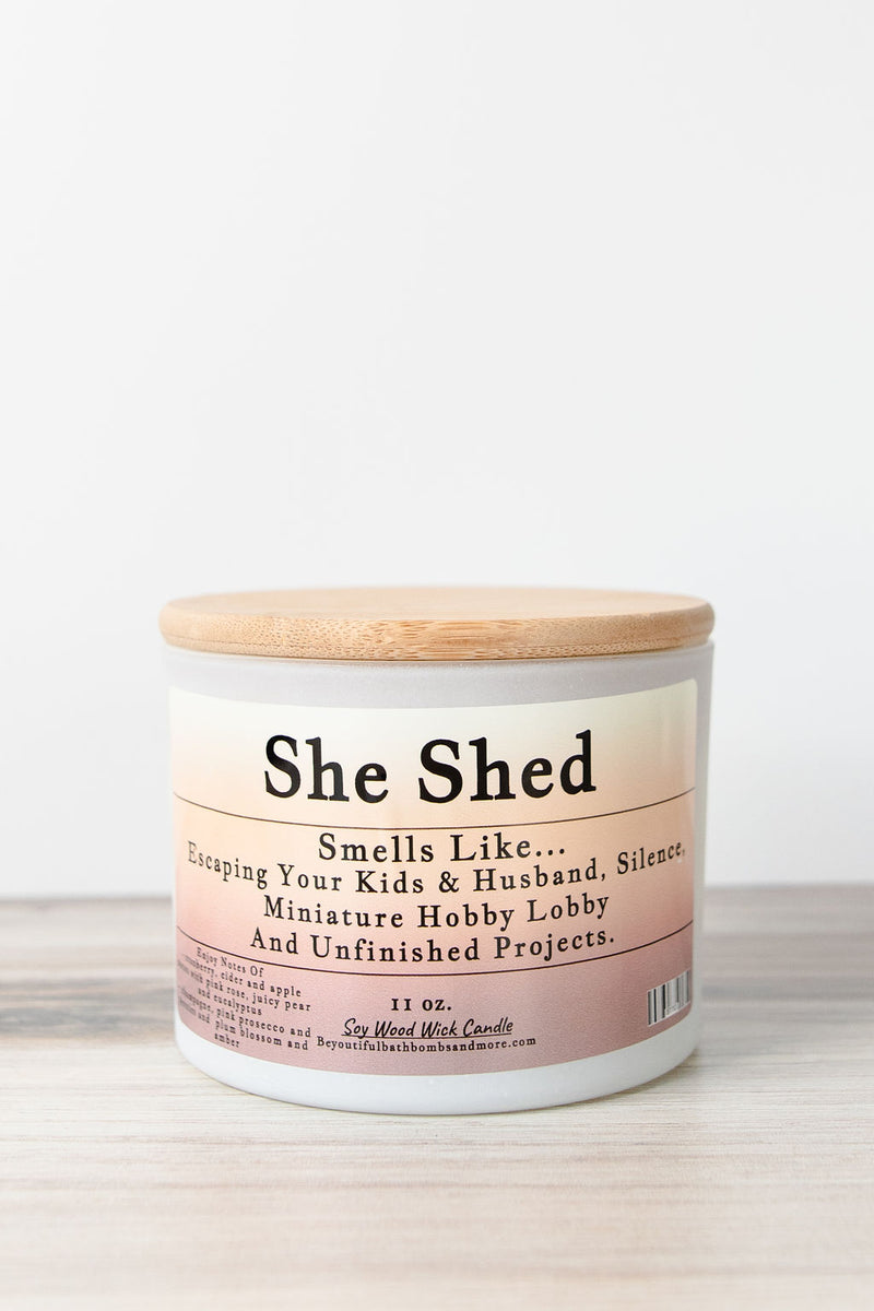 She Shed Conversation Wood Wick