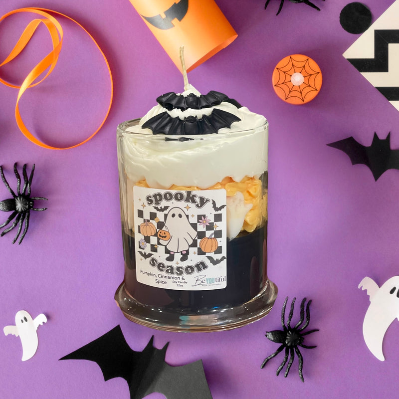 Spooky Season Desert Candle