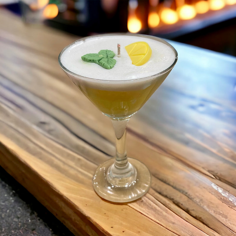 Lemon Drop Cocktail Candle