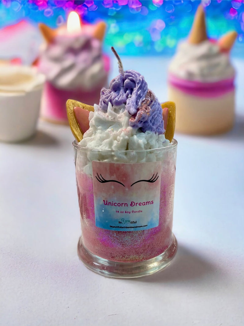 Unicorn Dreams Dessert Candle