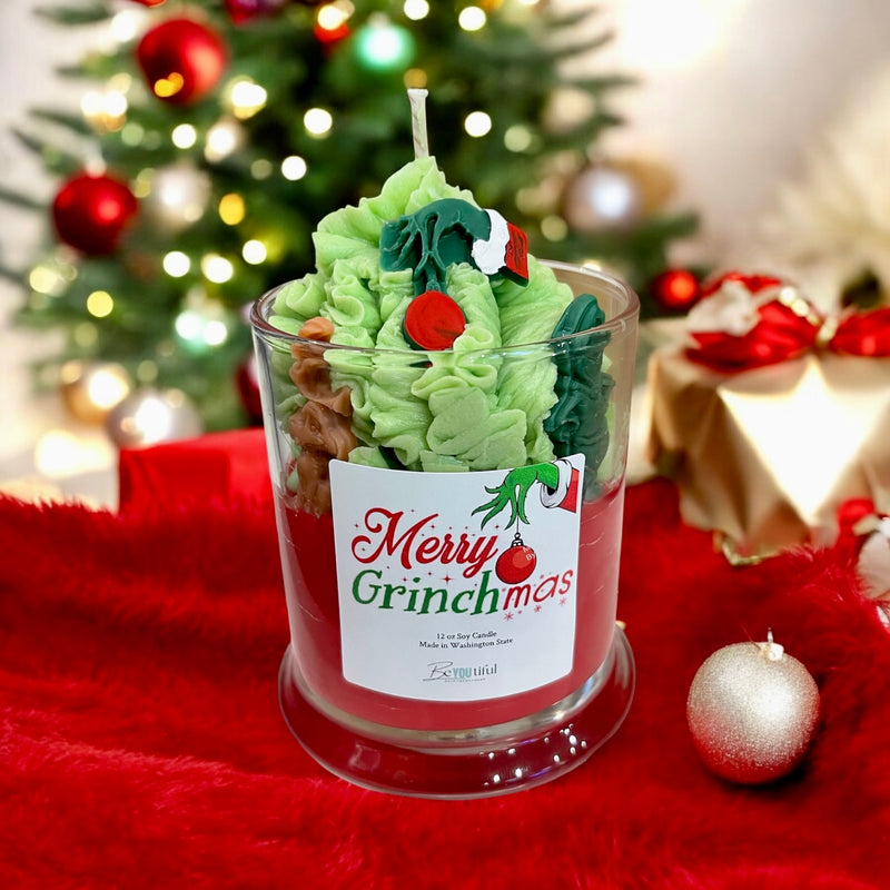 Merry Grinchmas Candle