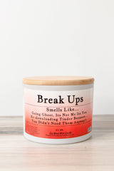 Break Ups Wood Wick Candle