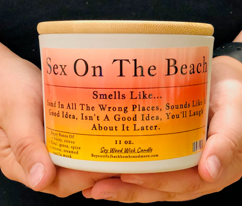 Sex On The Beach Wood Wick Candle