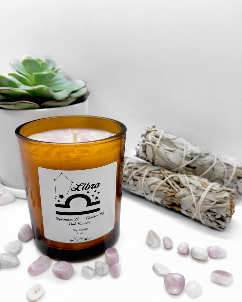 Libra Zodiac Candle