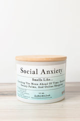 Social Anxiety Wood Wick Candle